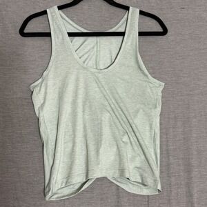 Athleta Light Sage Green Twist Back Tank Top Athletic Workout Top Size S